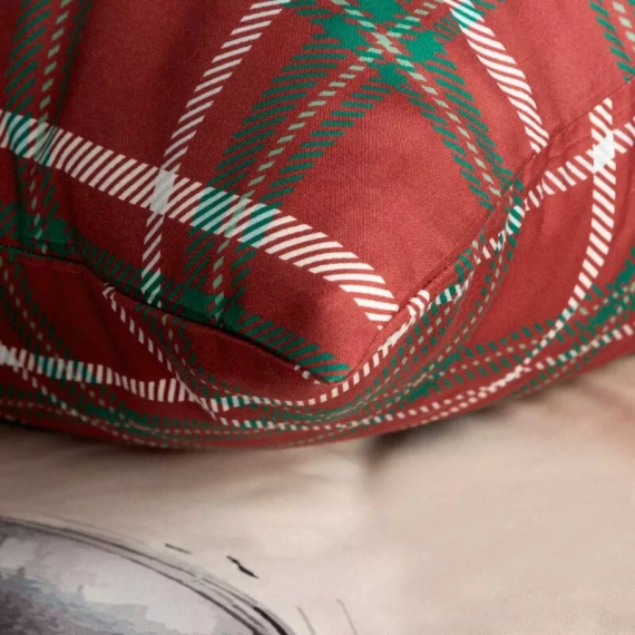 Ropa de cama navideña Cuddle Eurofirany microfibra marrón con cremallera