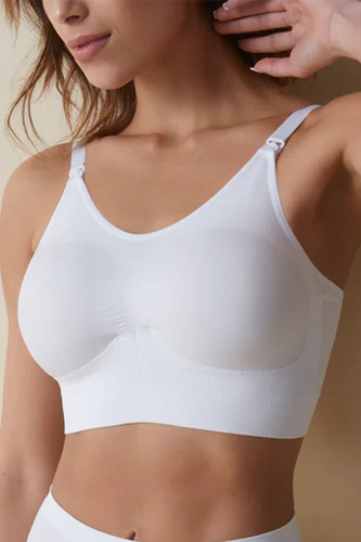 Jana Sujetador de lactancia Selene blanco - sin aros, transpirable