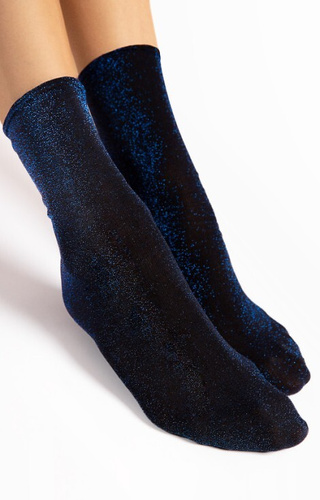 G1170 Calcetines Bestie Fiore 60 den azul - brillantes, no comprimidos