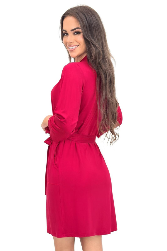 Bata mujer Sonia Donna con encaje | viscosa | manga 7/8 | cinturón