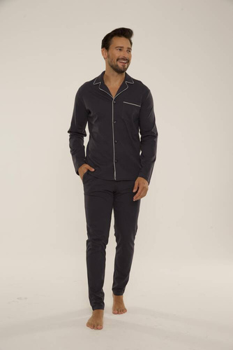 729 Norberto Pijama de hombre De Lafense - grafito