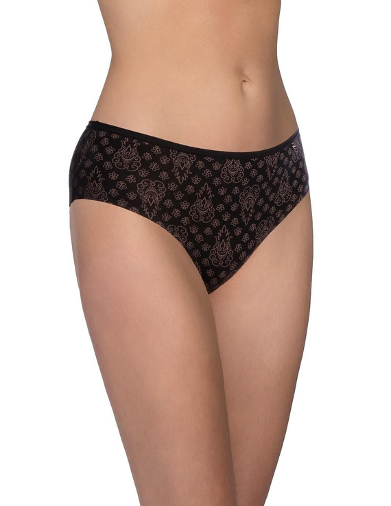 Lama LC-1607 BI Braguitas de mujer de algodón bikini negras Mocca 2 unidades