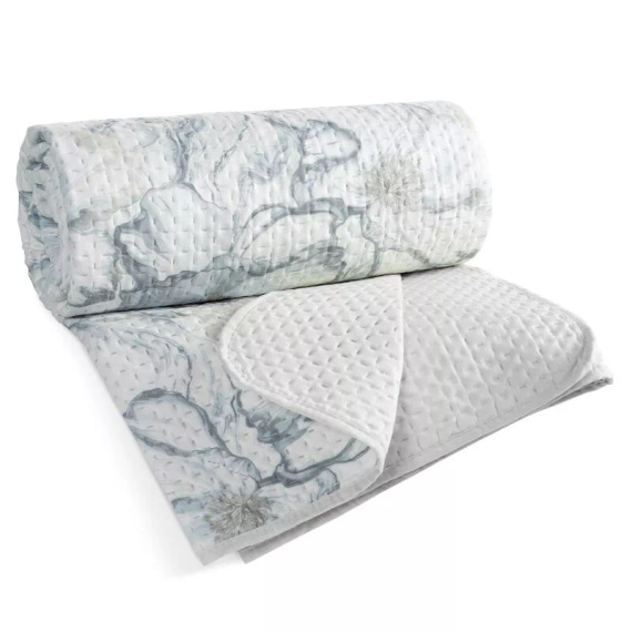 Colcha Eurofirany Lisa Blanca 100% Poliéster Colcha Elegante para Cama