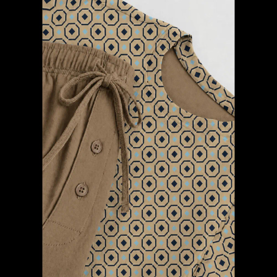 Sesto Senso 2723/02 Latte Pijama corta de hombre de algodón 100% algodón