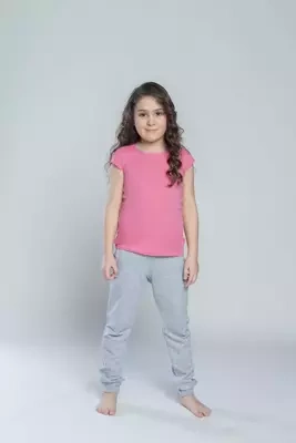 Camiseta Tola para niña, manga corta Italian Fashion- rosa