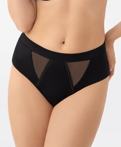 Braga Brasil B002 Lilu Gorsenia negra - bordado, microfibra, confort