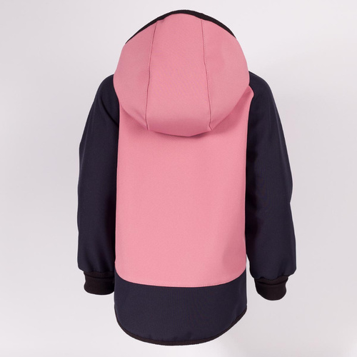 229040 Nicol Chaqueta infantil softshell con polar, capucha y reflectante - rosa