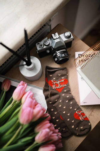 K90Z Calcetines Abuela sin prensar Moda Italiana