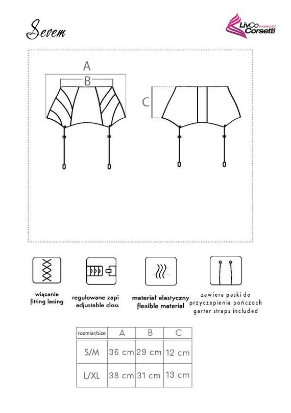 Sevem LC 90277-1 LivCo Corsetti Liguero de moda