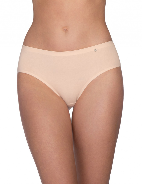 Bragas mujer Lama L-LC1597 BI sin costuras algodón pack 2 beige