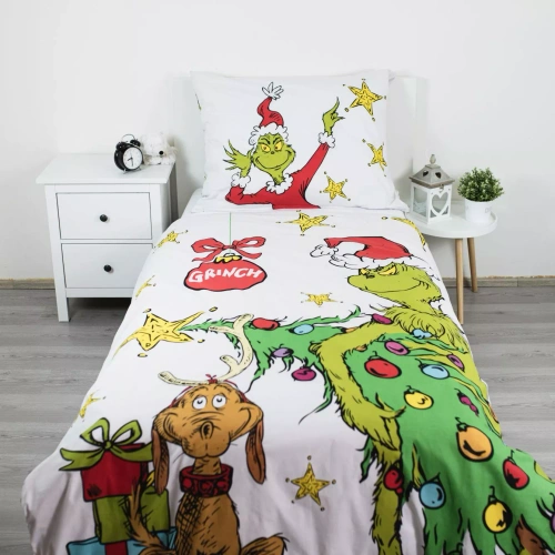 Ropa de cama Grinch Grinchmas JF24 140x200 algodón 100% Grinch castillo
