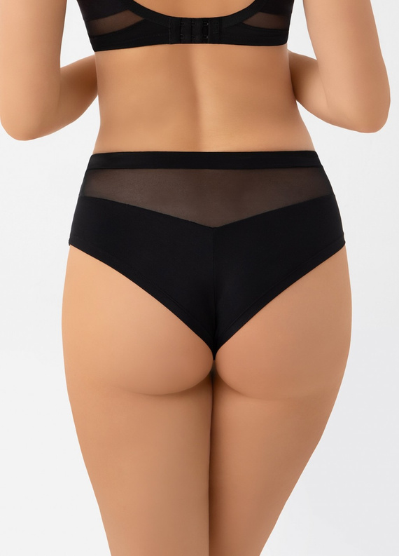 Braga Brasil B002 Lilu Gorsenia negra - bordado, microfibra, confort