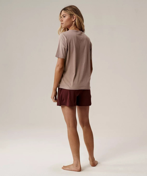 Pijama de señora Atlantic NLP-498E beige - algodón, cómodo y elegante