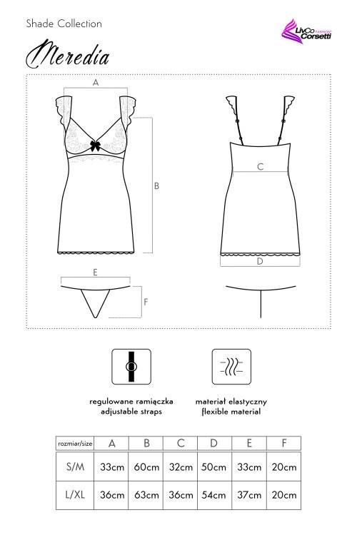 Meredia LC 11247 Conjunto de dos piezas para mujer LivCo Corsetti Fashion