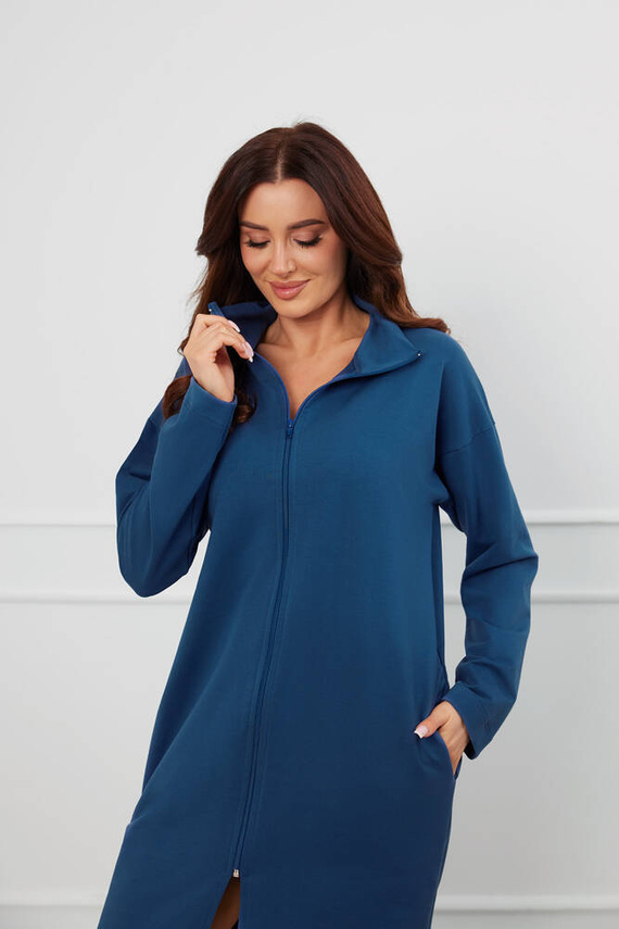 Grafi Bata de mujer con cremallera Moda Italiana - denim