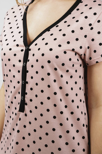 Buscato camisón manga corta Moda Italiana - estampado