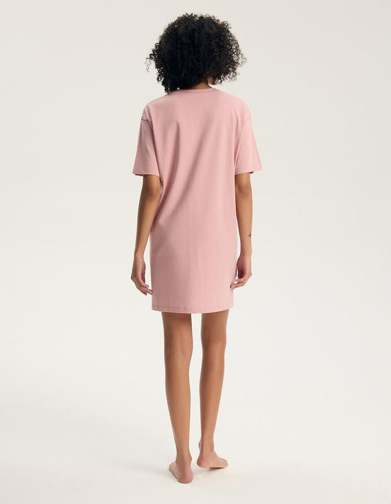 Camisón Henderson Ginger 45412 Rosa 100% Algodón Manga Corta