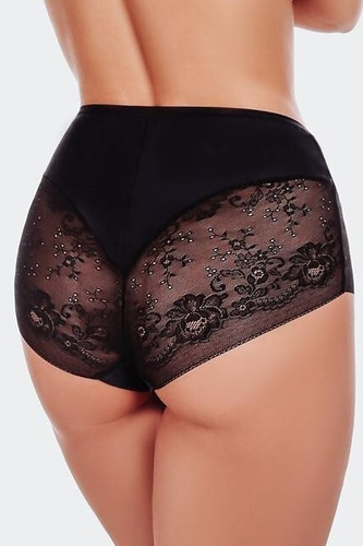 FUNNY DAY Fiamma Braguitas Mujer Cintura Alta Microfibra Encaje Confort negras