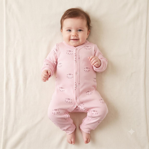 Pijama enterizo para bebé Nicol Tosia 225033 100% algodón con gatitos sin pies