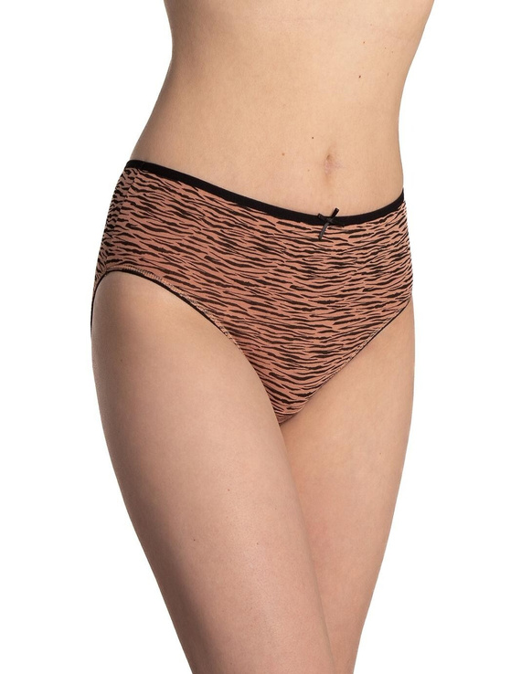 Braguitas Lama L-122 BI-67 algodón – bikini mujer pack 3 pantera/negro