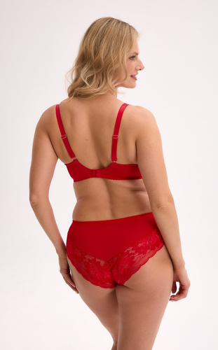 Gaia Mirella BS 1316 rojo - semiblando, malla, aros, diseño SS5