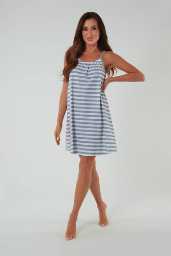 Camisón Bari, tirante estrecho Moda Italiana - estampado