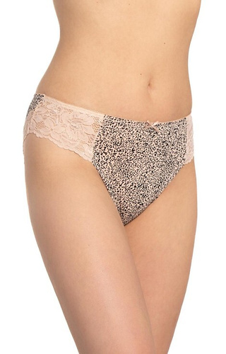 L-1586 Pack de dos braguitas Lama para mujer, 95% algodón, cómodas y clásicas