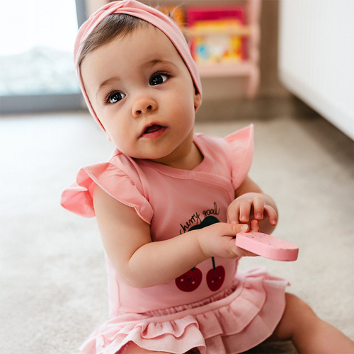 Body bebé Eevi Cherry manga corta algodón elástico cómodo