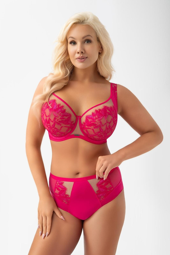 Braguitas brasileñas Gorsenia B029 Amaris Amarant de encaje invisibles bajo la ropa