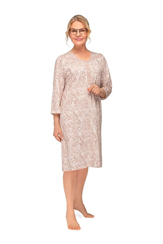 Camisón Lidia II 270 Martel algodón hojas escote V