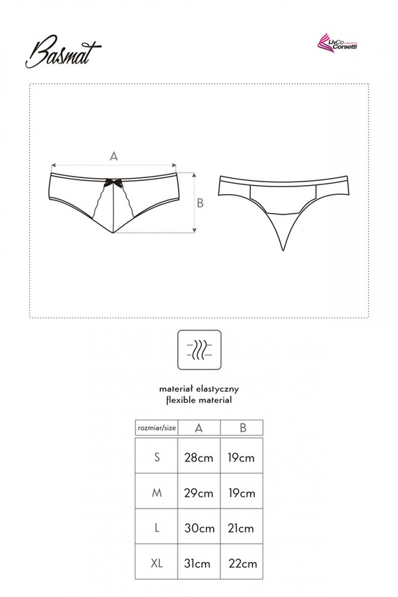 Basmat Tanga Moda Mujer LivCo Corsetti