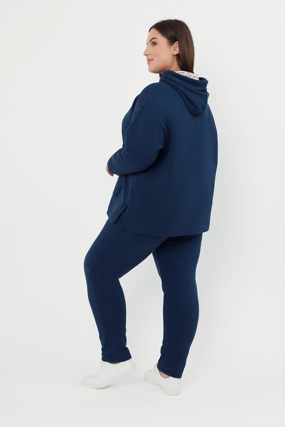 Lagos Sudadera con capucha Mujer Moda Italiana - denim