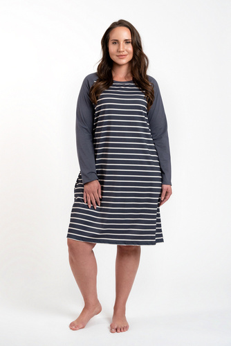 Camisón Oda Moda Italiana - estampado grafito