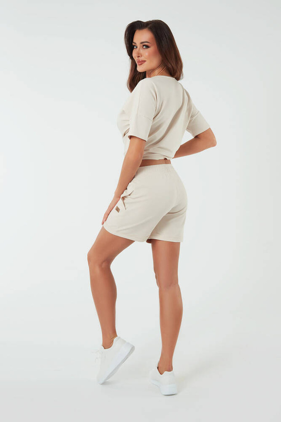 Pantalones cortos de mujer Madri Italian Fashion - beige