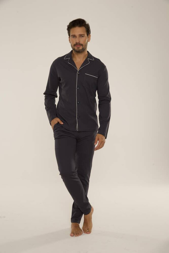 729 Norberto Pijama de hombre De Lafense - grafito