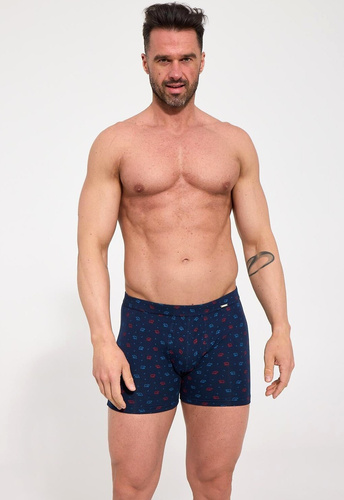 Bóxer para hombre Cornette Prime 904/139 azul marino algodón corte ajustado