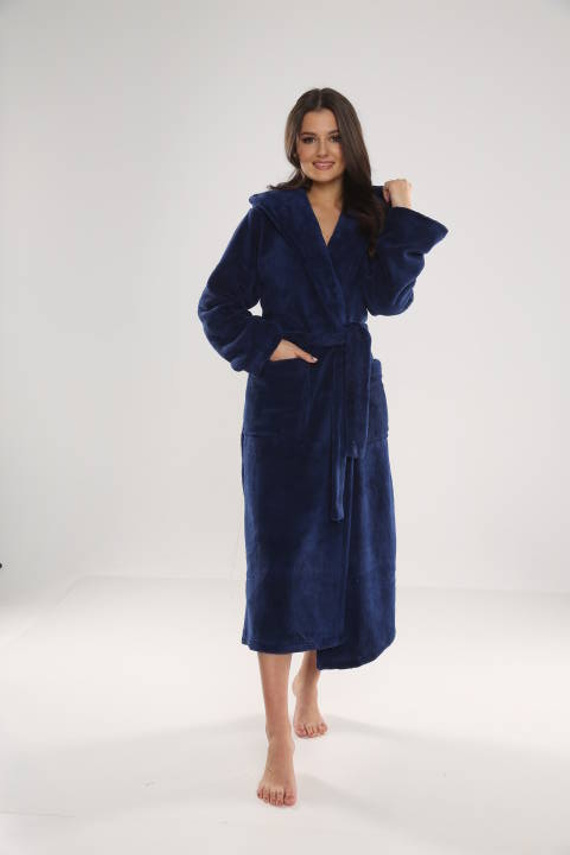 807 Luna II Bata larga de mujer Forex - Azul marino