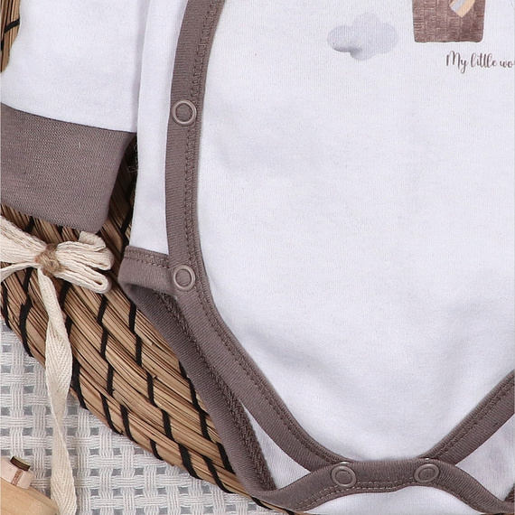 Body Nini Balloon Friends 100% algodón orgánico, fabricado en Polonia