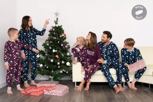 Pijama Sid Niños Moda Italiana- estampado burdeos