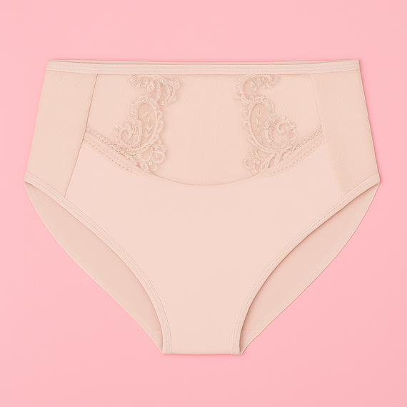 Braguitas de mujer VF-474/469 - tiro alto, encaje, confort Vena nude