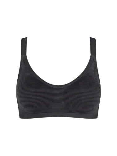 Bralette sloggi ZERO Feel Air sin costuras, ligero black