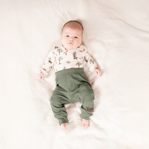 218016 Oso Yogi Nicol pantalón de algodón - acanalado, verde