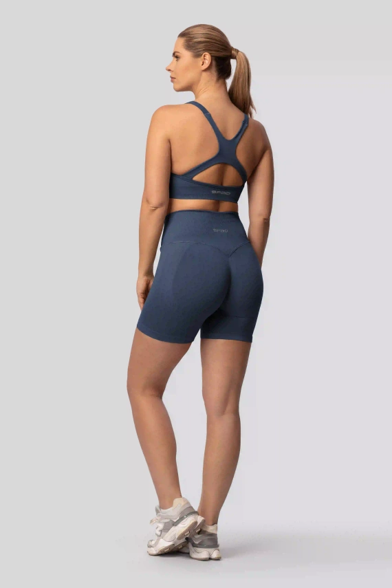 Spaio PUSH-UP PRO shorts moldeadores sin costuras tiro alto fitness navy blue