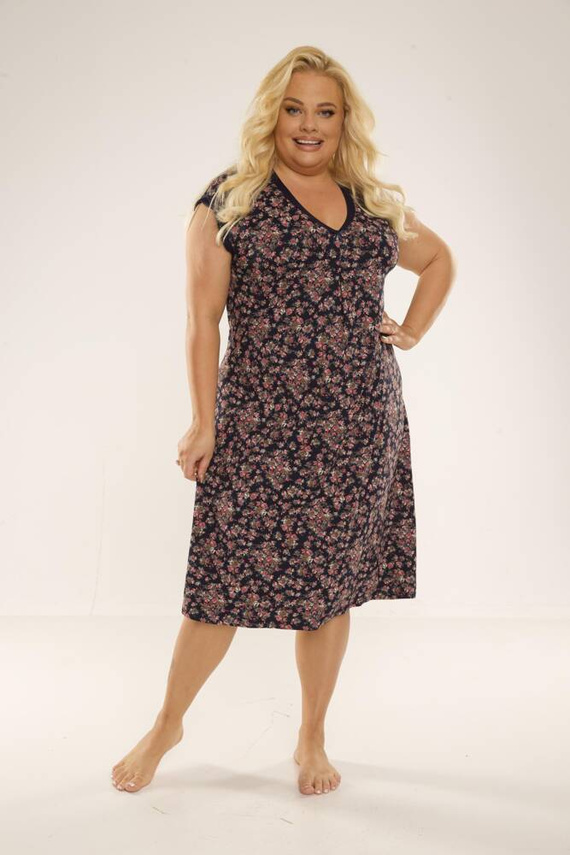 466/472 Camisón Mia Plus Size Forex - azul marino