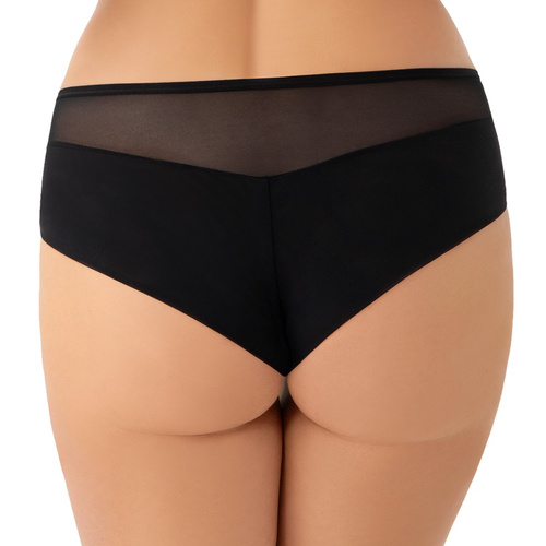 K949 Ottavia Braga brasileña Gorsenia - negra, bordada, en tul stretch