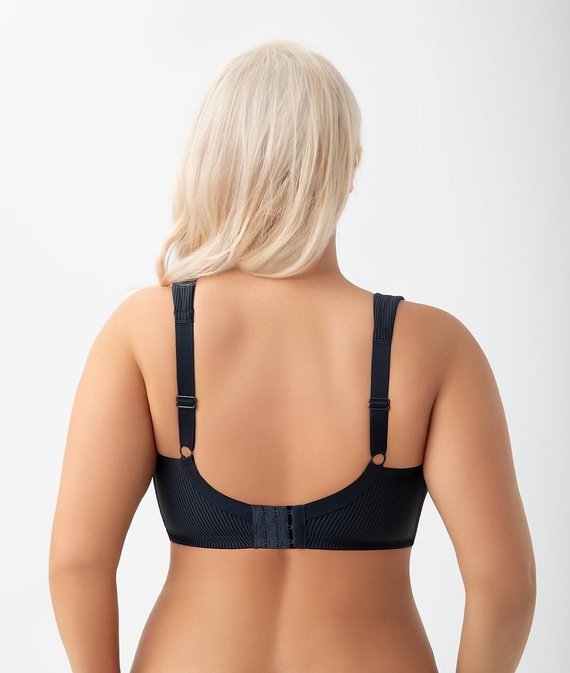 Sujetador suave con aros K 973 Nela Gorsenia azul marino - sujetador cómodo para busto voluminoso