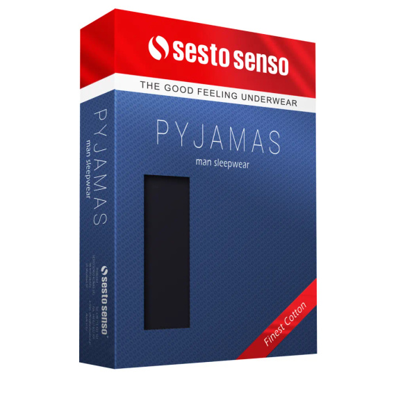 Sesto Senso 2723/12 Granat Pijama corta de hombre de algodón 100% algodón