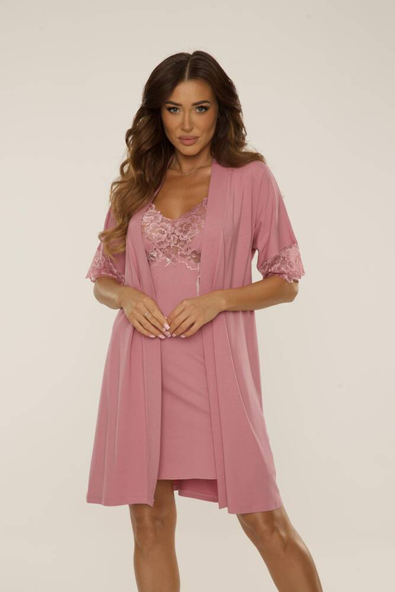 639 Camisón Noela De Lafense - rosa sucio