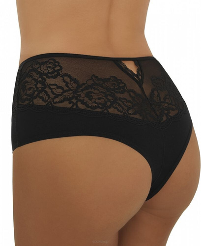 Bóxers Arina Emili – Elegantes brazilianos de encaje y algodón, corte alto