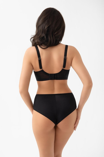 B 020 Lori Gorsenia Braguitas brasileñas negras de microfibra invisibles bajo la ropa